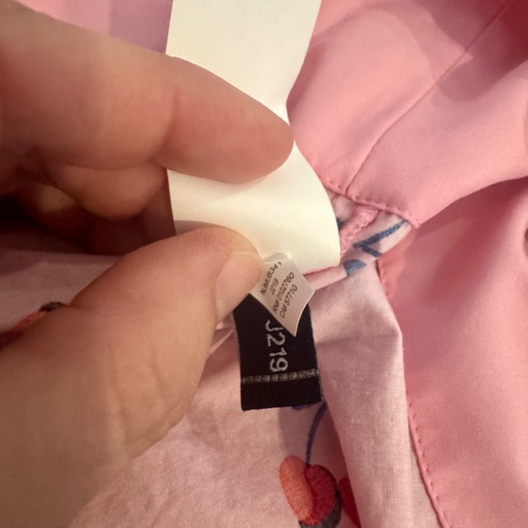 Kate Spade Cherry Toss Poplin Dress Pink Valentines Midi Women's Size 12 P - Picture 10 of 10